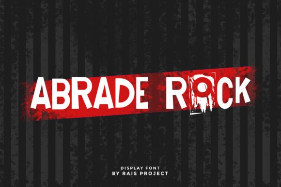 Abrade Rock: The Edgy Display Font for Bold Visuals