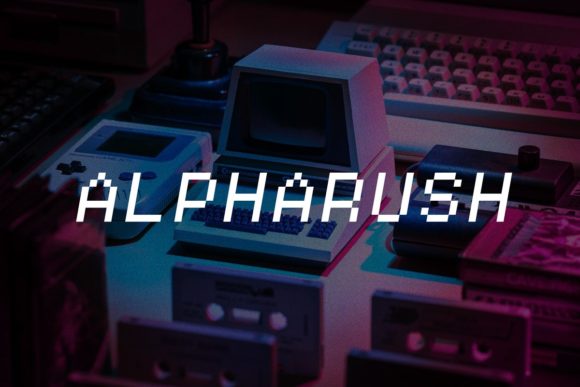 Alpharush: Nostalgic Pixel Font for Modern Design