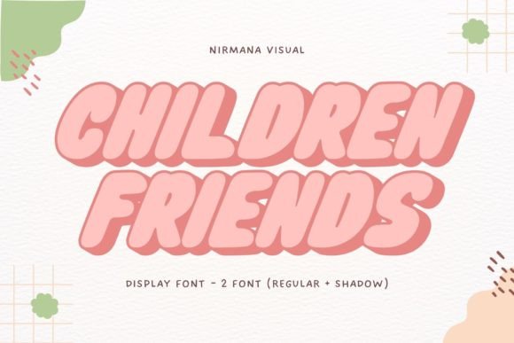 Children Friends: A Playful Font for Engaging Design