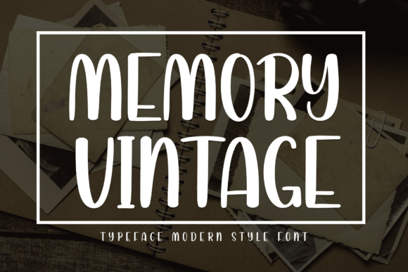Memory Vintage: A Sweet Display Font for Modern Design